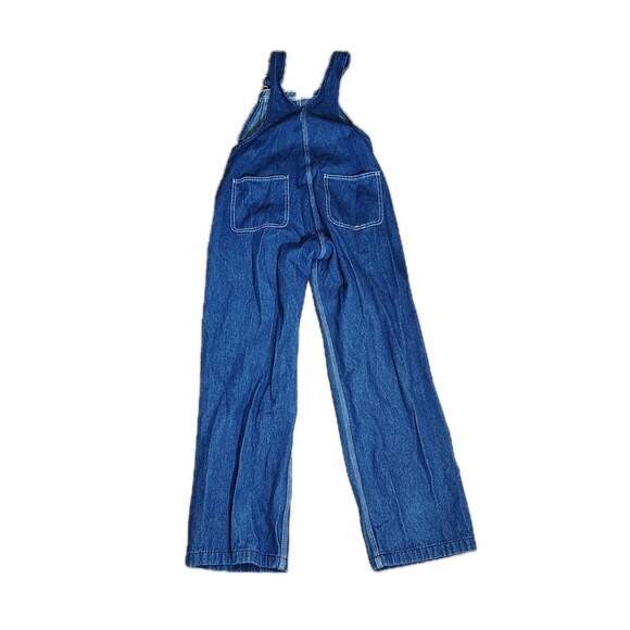 Liberty Denim Overalls Boys Size 12 Blue Jean Bib Workwear Straight Leg Vintage - Picture 4 of 11